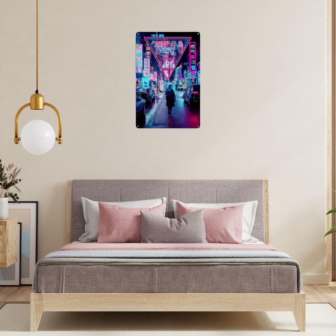 Anime Inspired Metal Plaque Wall Art - Vivid Setups