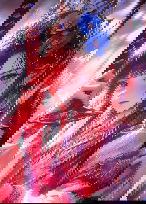 Cyber Punk Gamer Girl Printed Wall Canvas - Vivid Setups