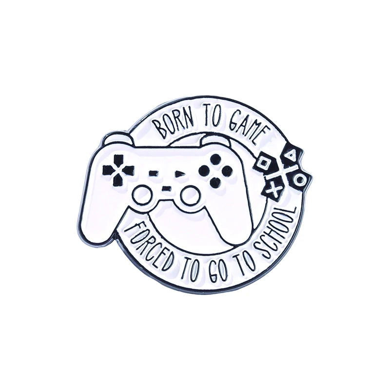 Gamer & Geek Gaming Quote Brooch Pin - Vivid Setups