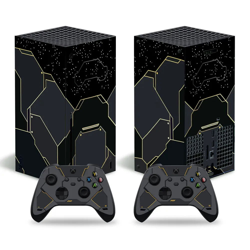 X-box Series X Console and 2 Controllers Skin Sticker Cover - Vivid Setups