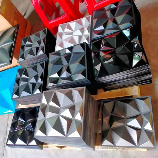 3D Geometric Wall Panel - Vivid Setups