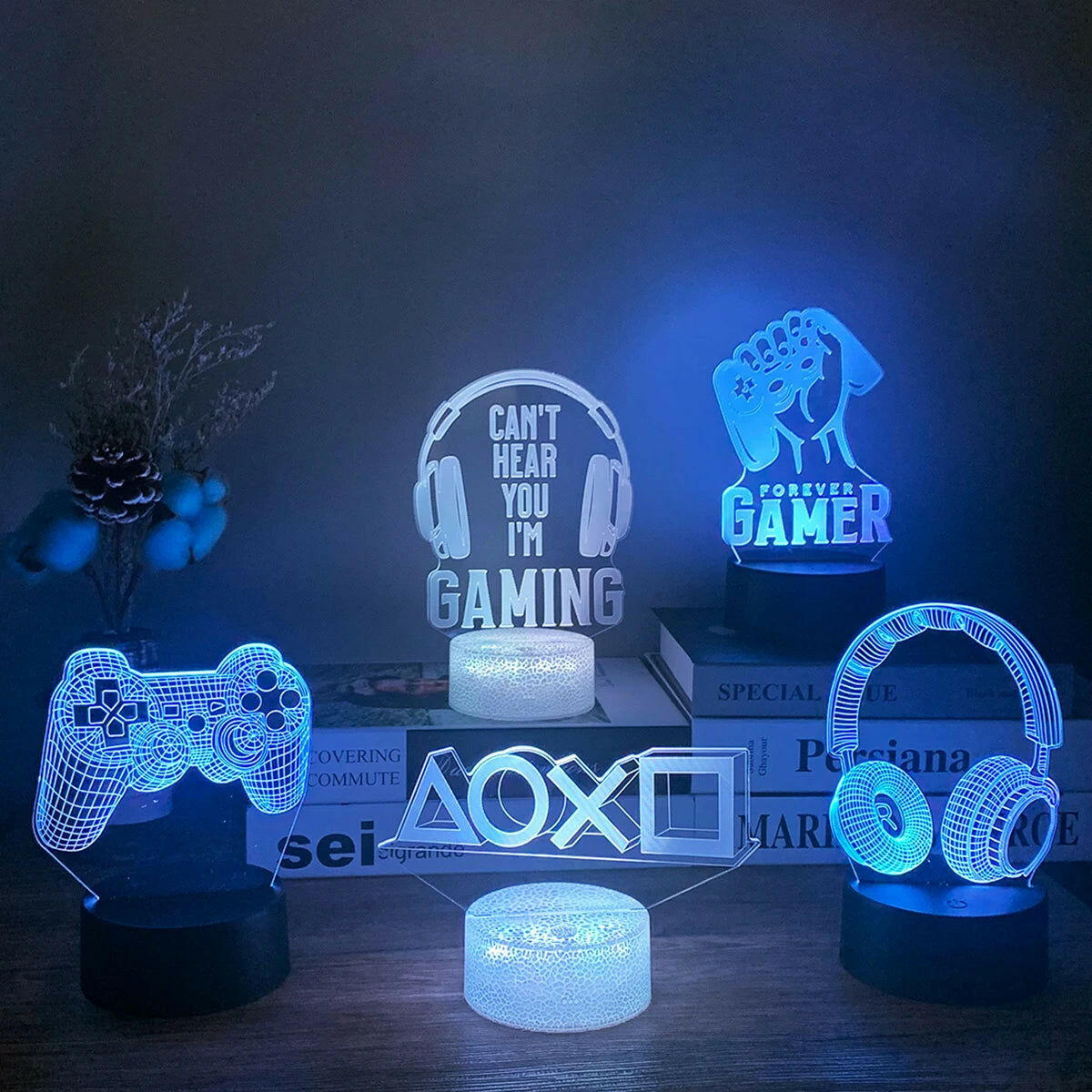 3D LED Gaming Setup RGB Desktop Lamp - Vivid Setups