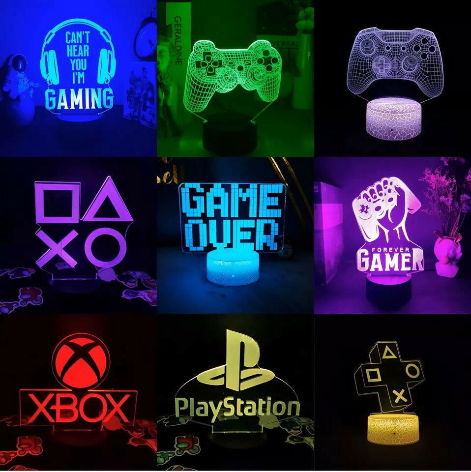 3D LED Gaming Setup RGB Desktop Lamp - Vivid Setups