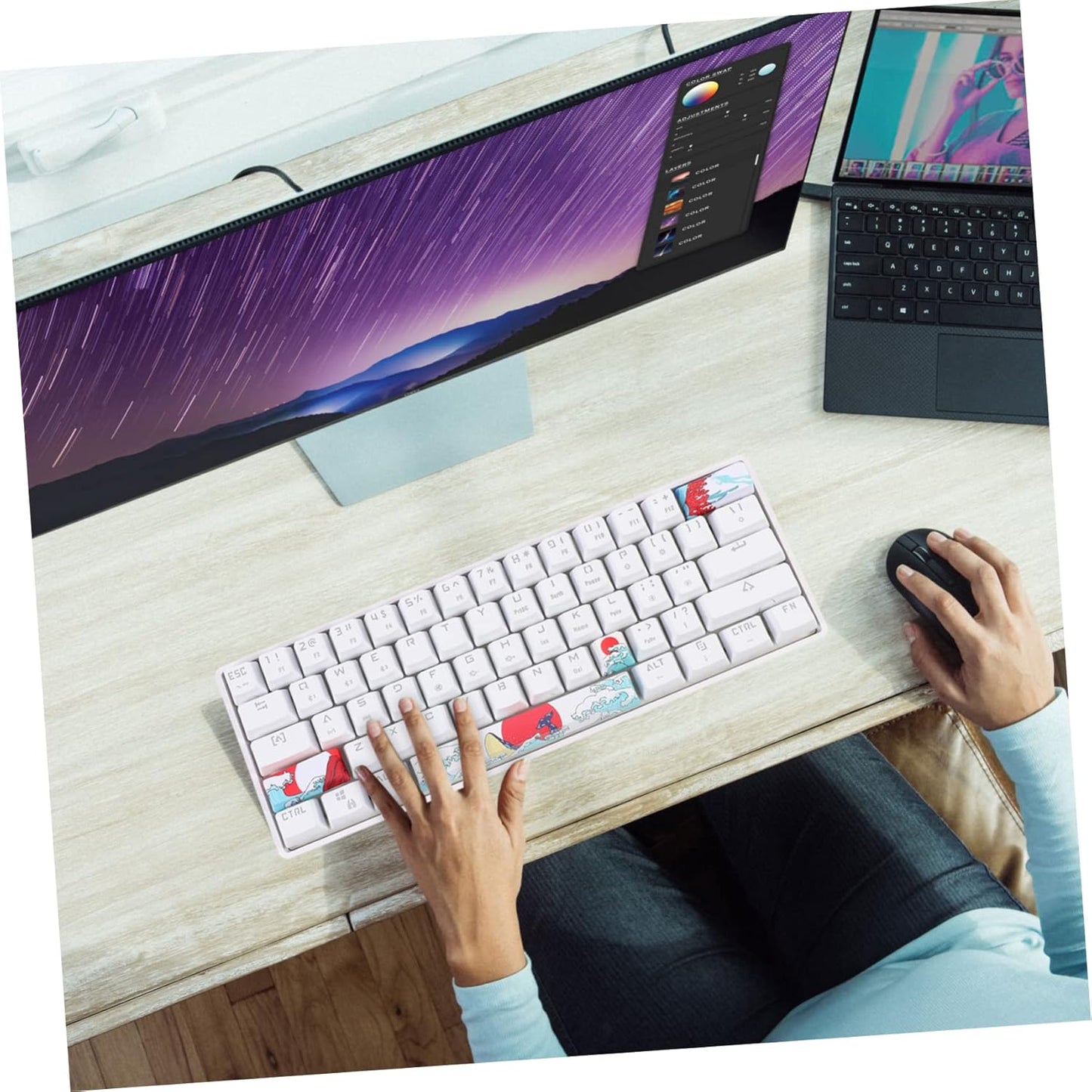 Custom Esc Enter Shift & Spacebar Key Caps (4 Pk.) - Vivid Setups