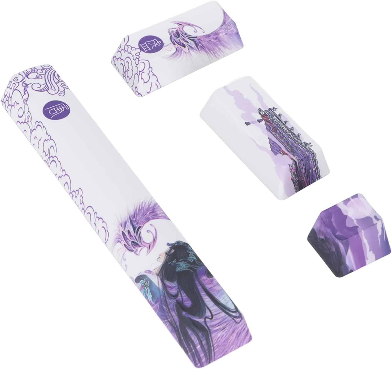 Custom Esc Enter Shift & Spacebar Key Caps (4 Pk.) - Vivid Setups