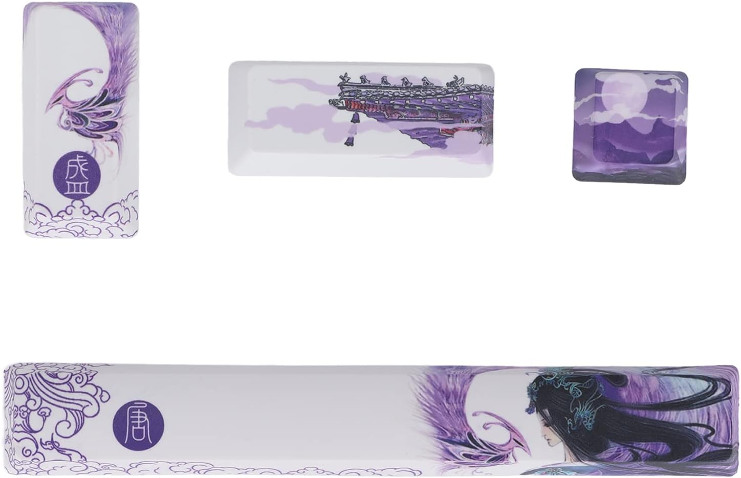 Custom Esc Enter Shift & Spacebar Key Caps (4 Pk.) - Vivid Setups