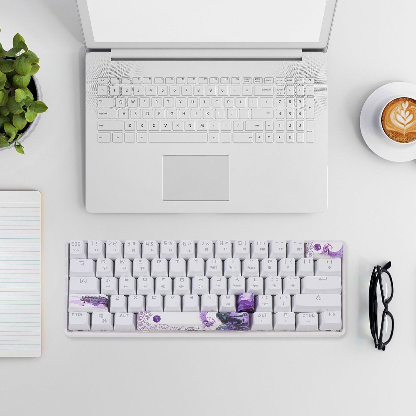 Custom Esc Enter Shift & Spacebar Key Caps (4 Pk.) - Vivid Setups