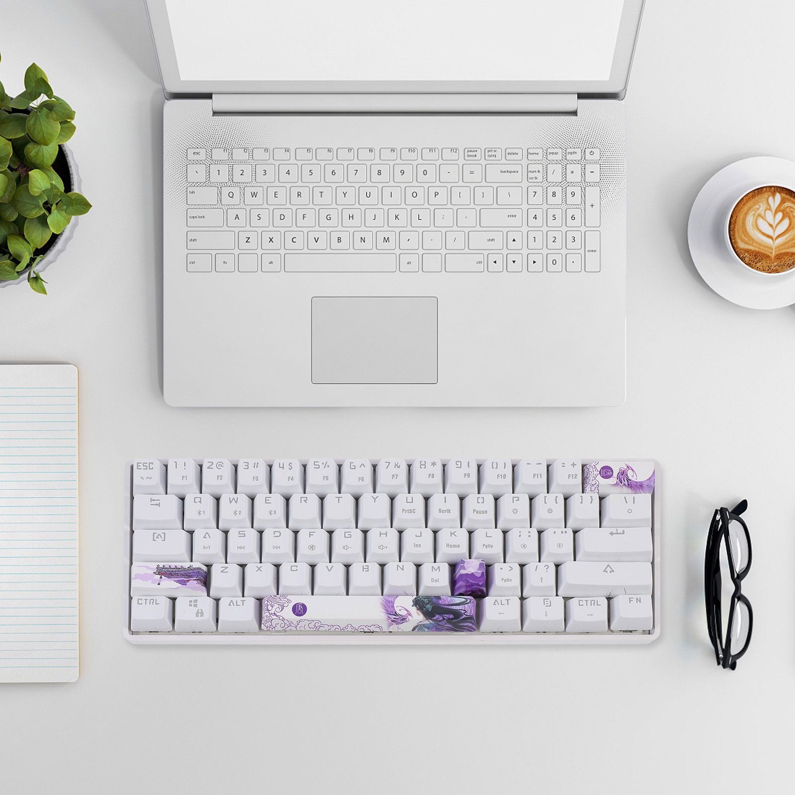 Custom Esc Enter Shift & Spacebar Key Caps (4 Pk.) - Vivid Setups