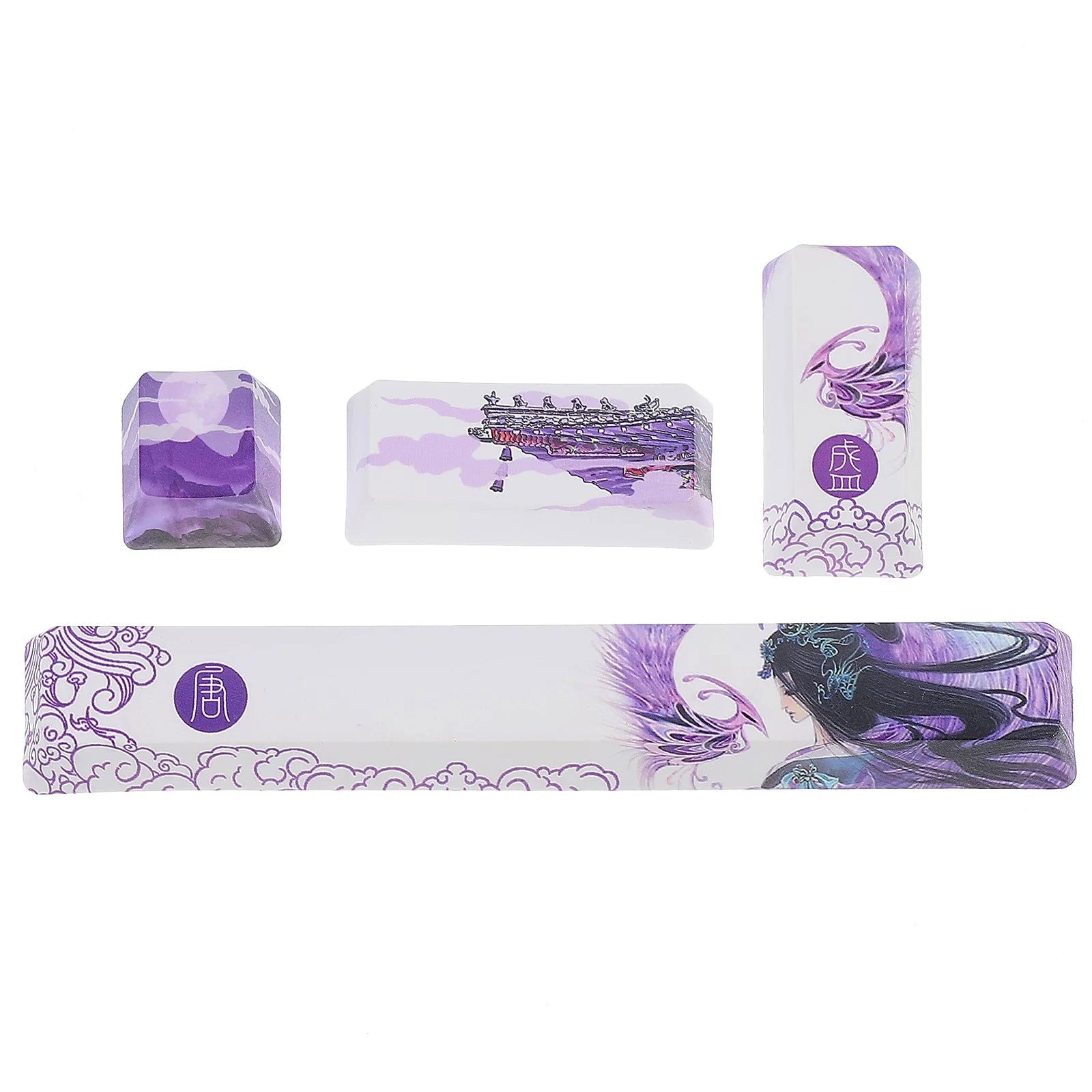 Custom Esc Enter Shift & Spacebar Key Caps (4 Pk.) - Vivid Setups