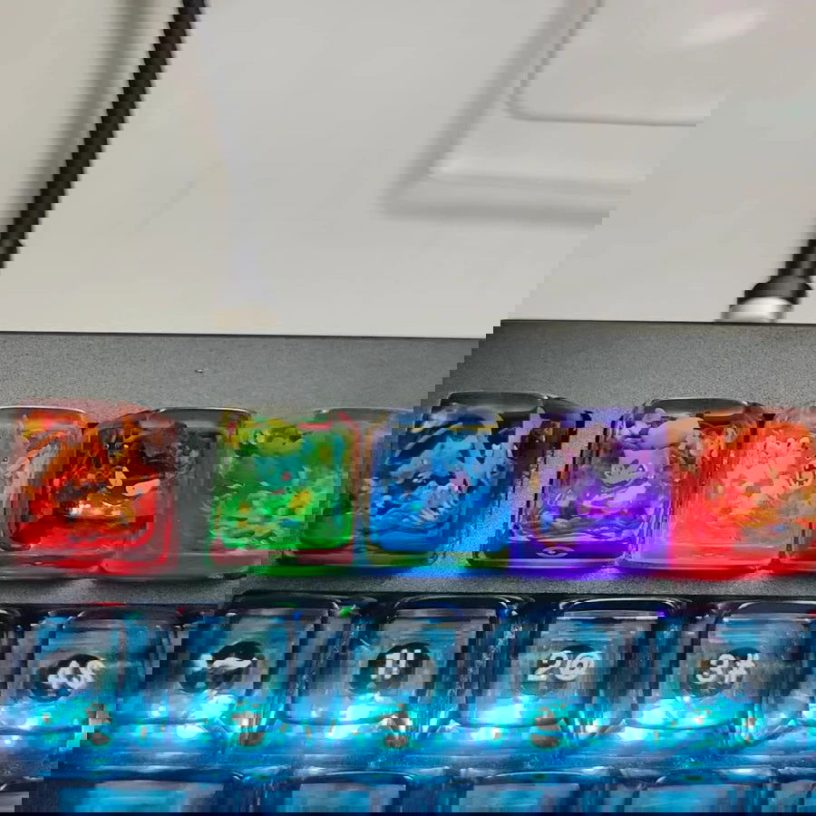 Custom Resin Pokémon Key Cap - Vivid Setups