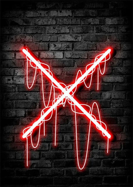 Cyber Punk Gamer Neon Printed Canvas - Vivid Setups