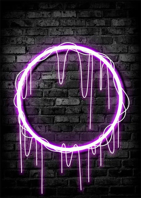 Cyber Punk Gamer Neon Printed Canvas - Vivid Setups