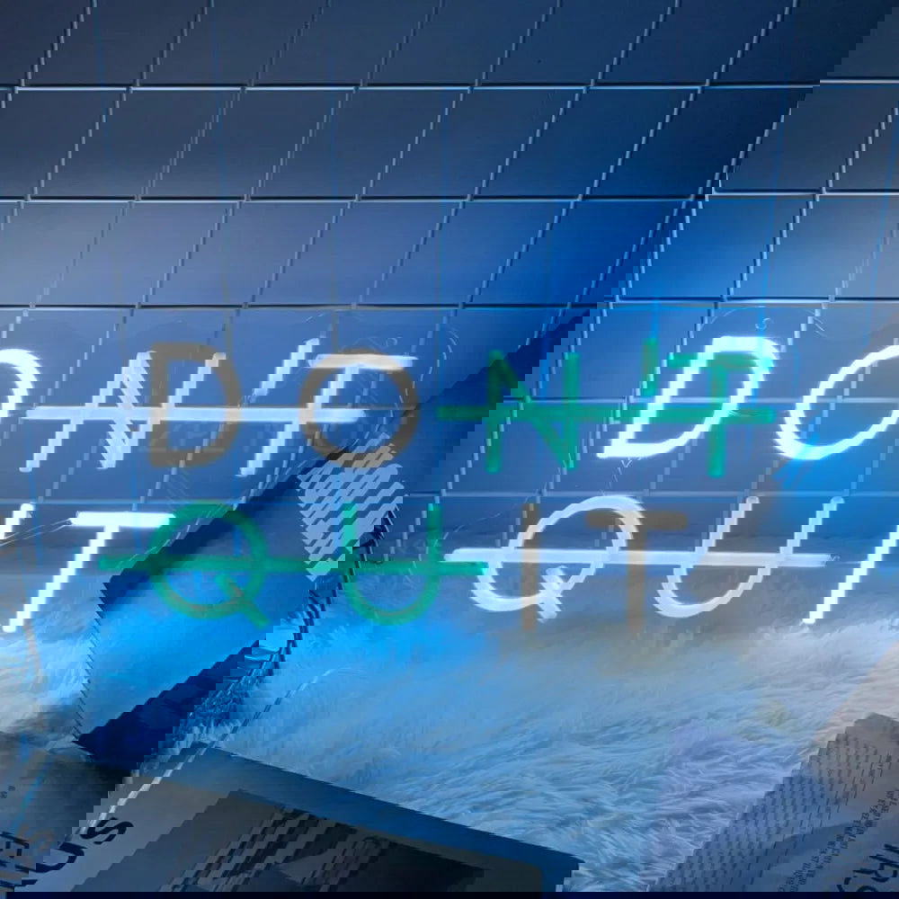 DON'T QUIT / DO IT Neon LED Wall Sign - Vivid Setups