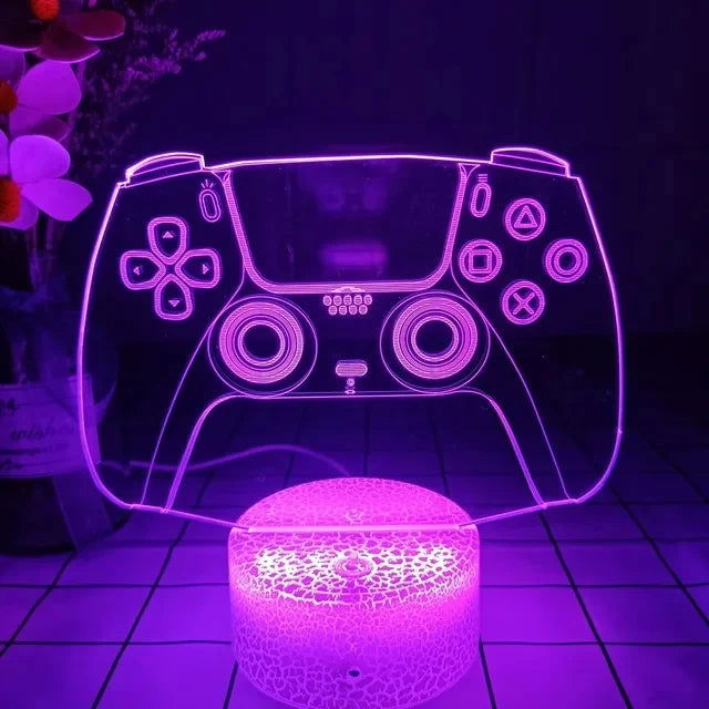 Desktop Gaming Controller LED Lamp - Vivid Setups