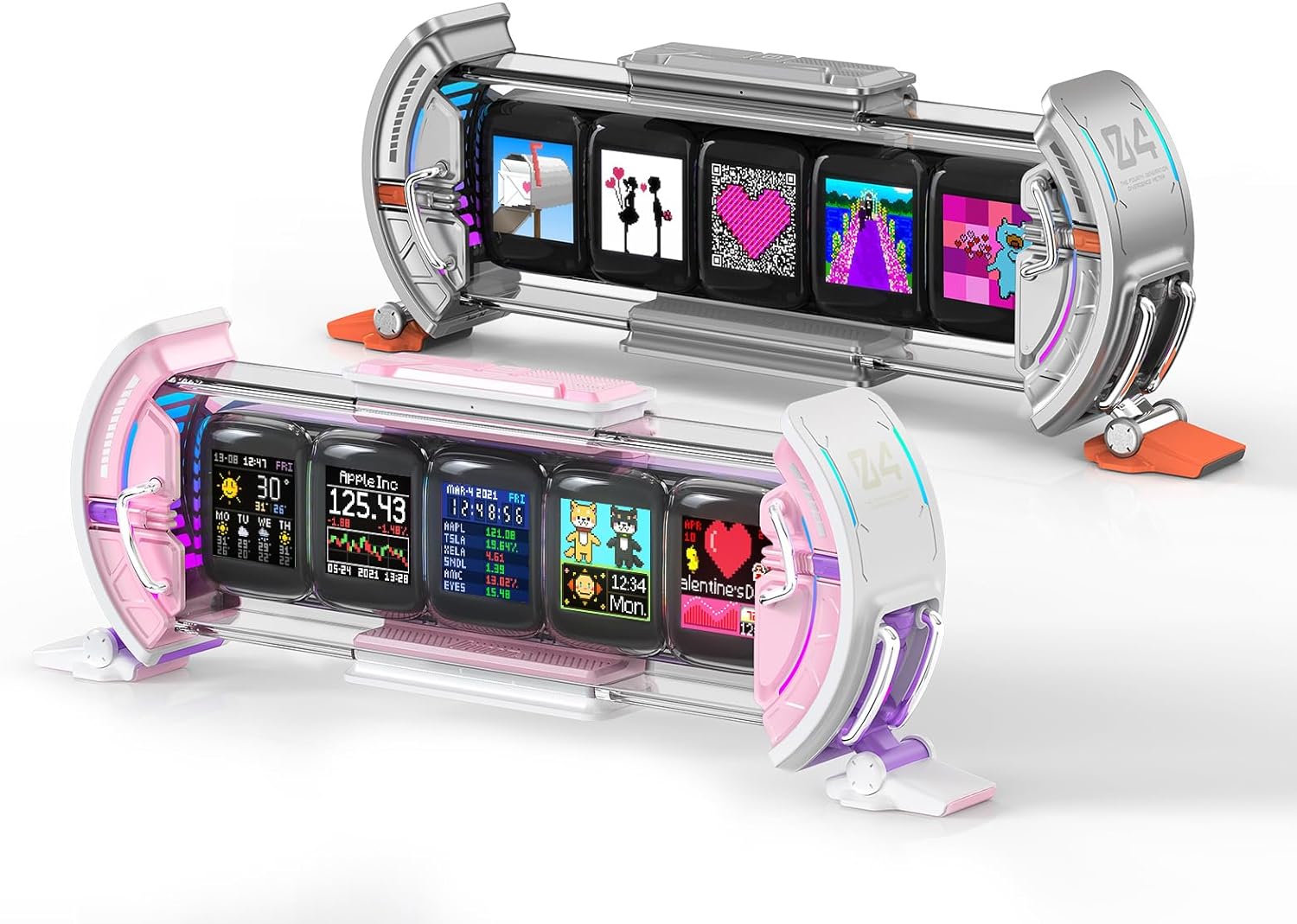 Desktop Time & Pixel Art Gaming Setup Display Clock - Vivid Setups