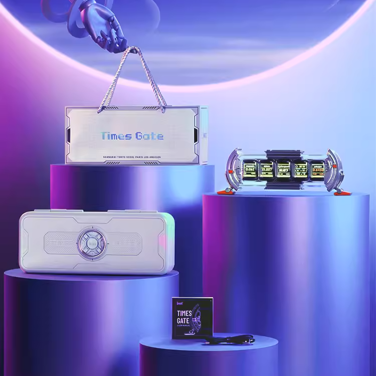 Desktop Time & Pixel Art Gaming Setup Display Clock - Vivid Setups