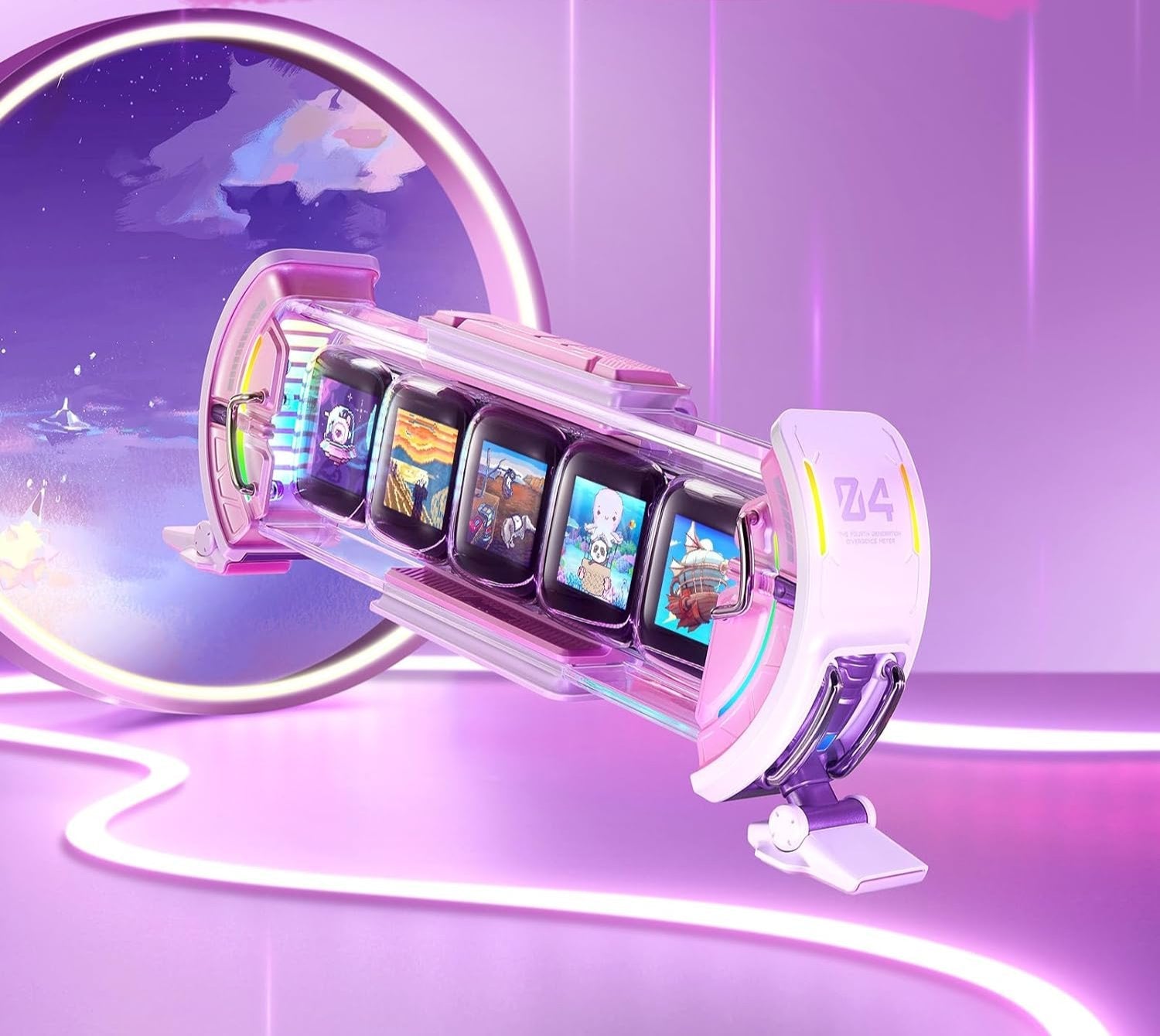 Desktop Time & Pixel Art Gaming Setup Display Clock - Vivid Setups