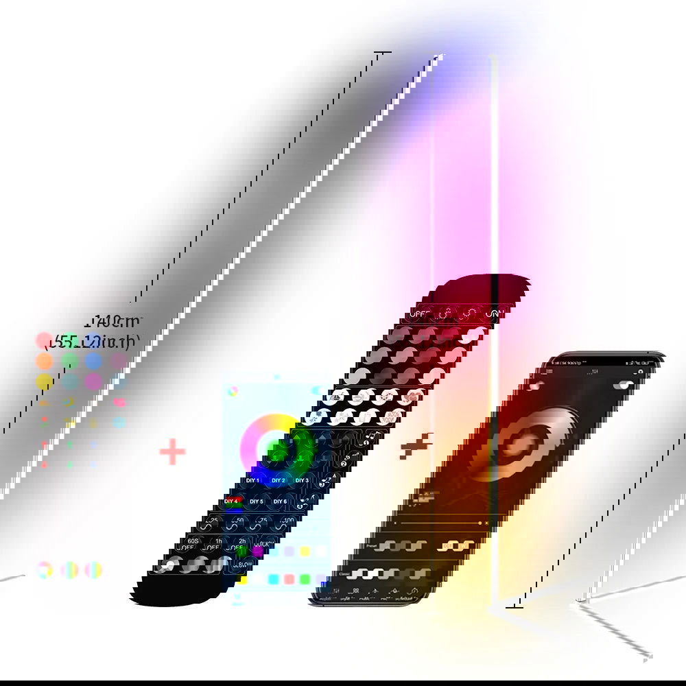 RGB Smart Floor Corner Lamp - Vivid Setups