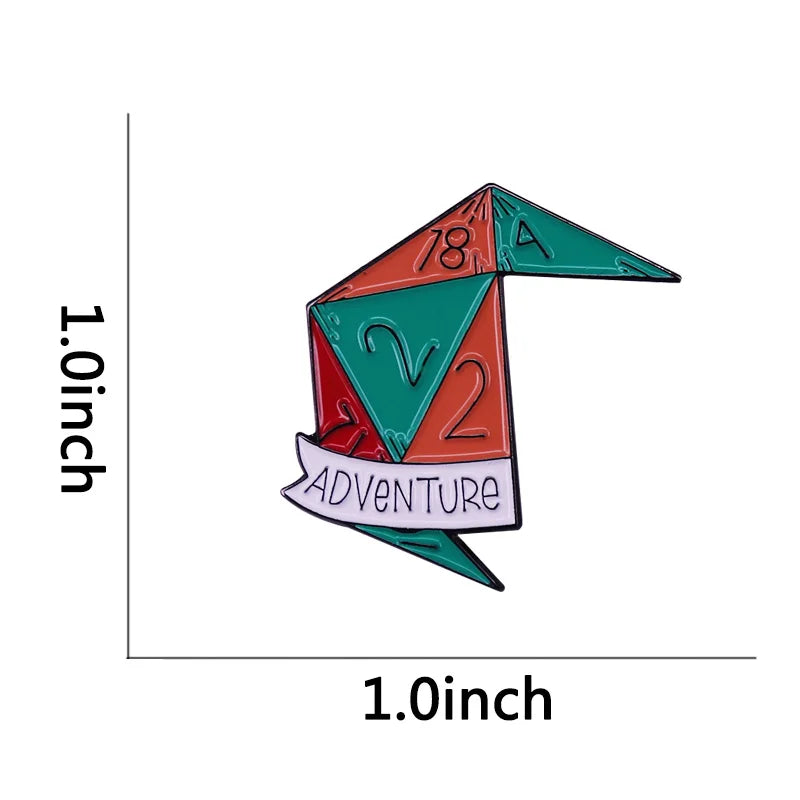 Dungeons & Dragons Inspired Couple Brooch Pin - Vivid Setups