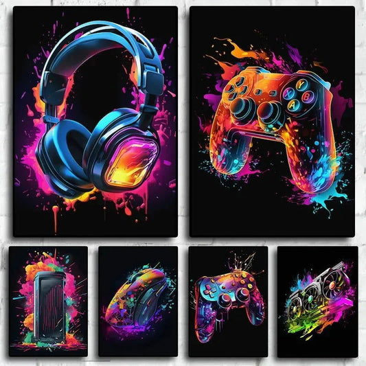 Game Setup Canvas Wall Art Print - Vivid Setups