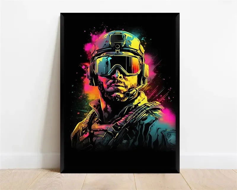 Game Setup Canvas Wall Art Print - Vivid Setups