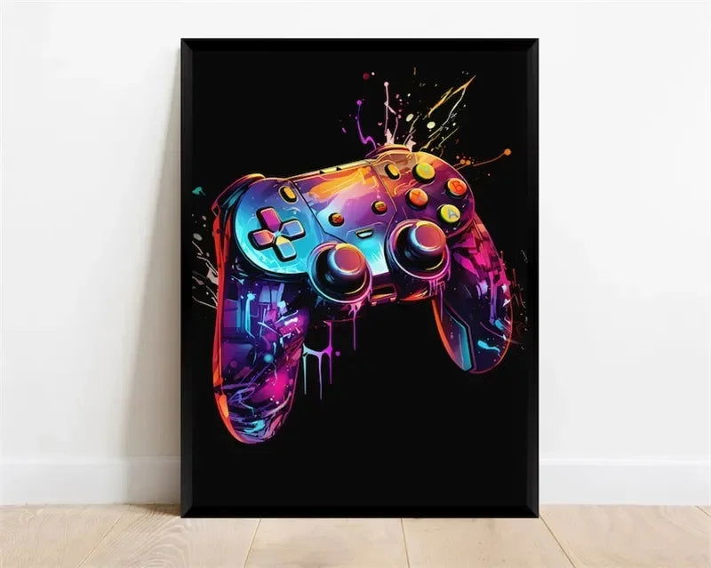 Game Setup Canvas Wall Art Print - Vivid Setups