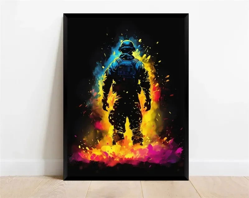 Game Setup Canvas Wall Art Print - Vivid Setups