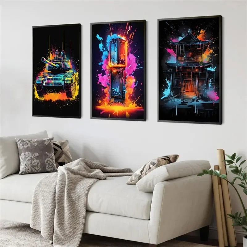 Game Setup Canvas Wall Art Print - Vivid Setups