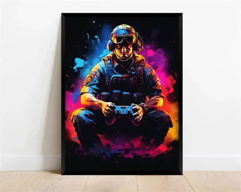 Game Setup Canvas Wall Art Print - Vivid Setups