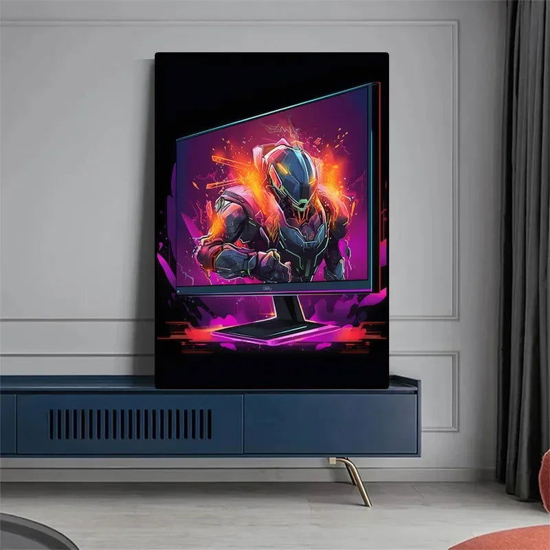 Game Setup Canvas Wall Art Print - Vivid Setups