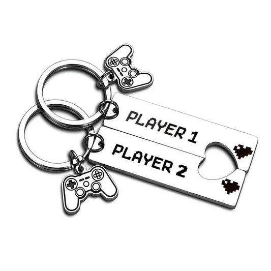 Gamer Couple Matching Keychain Set - Vivid Setups