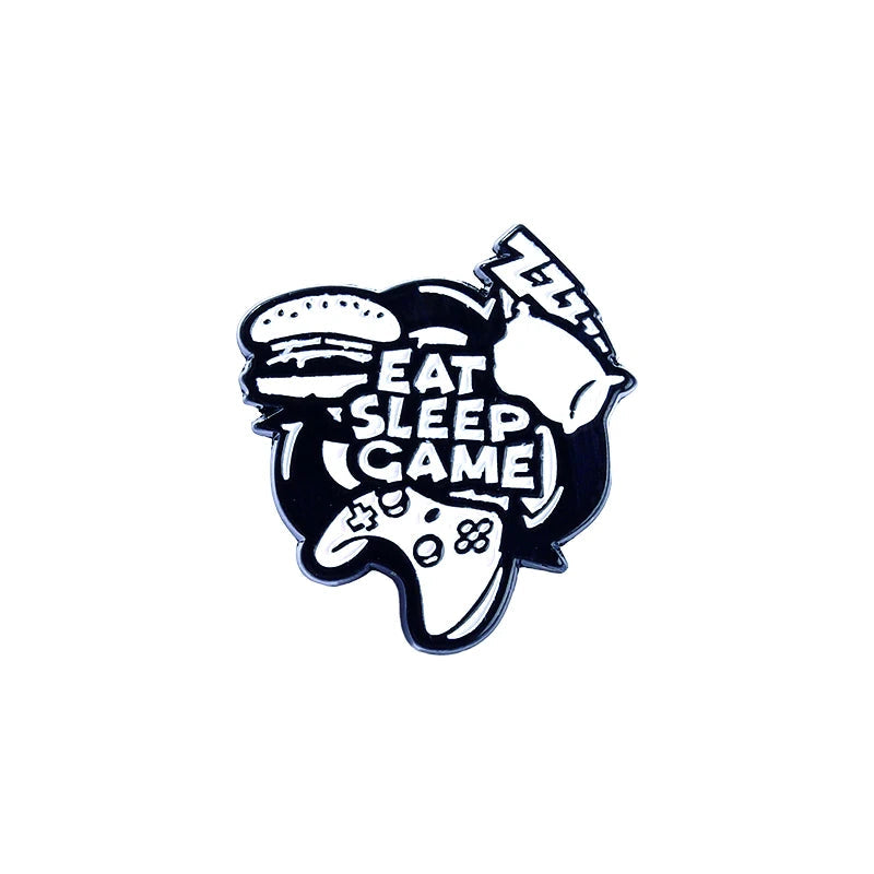 Gamer & Geek Gaming Quote Brooch Pin - Vivid Setups