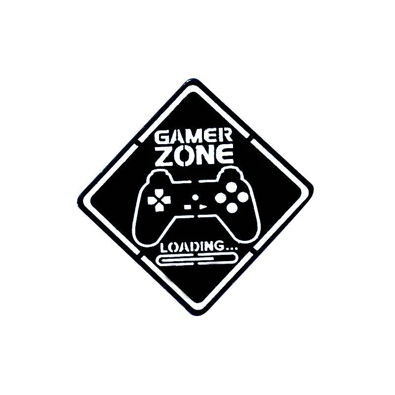 Gamer & Geek Gaming Quote Brooch Pin - Vivid Setups