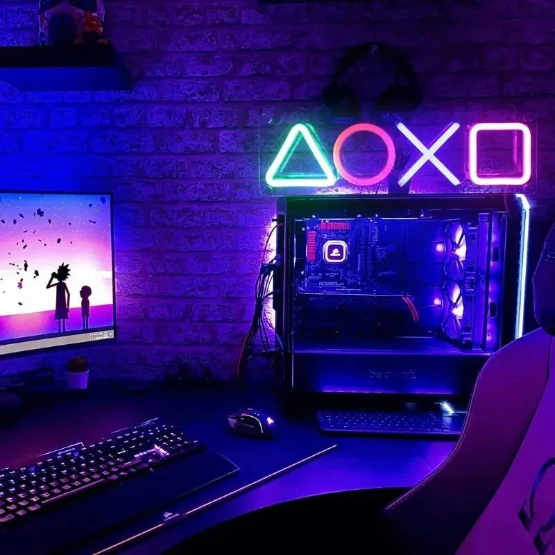 Gamer Neon Wall Sign Decor - Vivid Setups