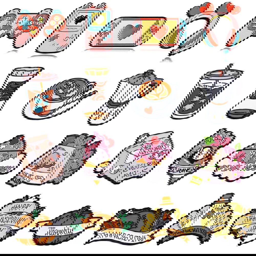 Gaming & Coffee Brooch Lapel Pin - Vivid Setups