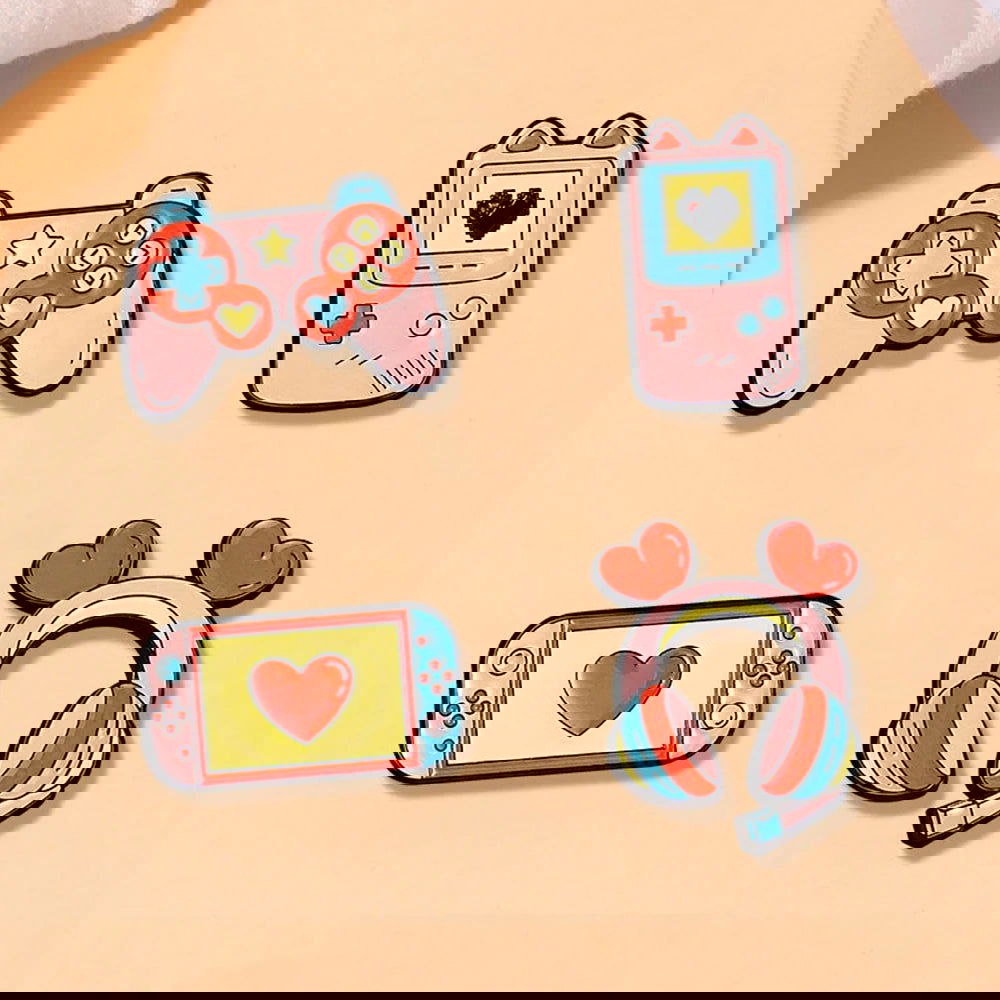 Gaming & Coffee Brooch Lapel Pin - Vivid Setups