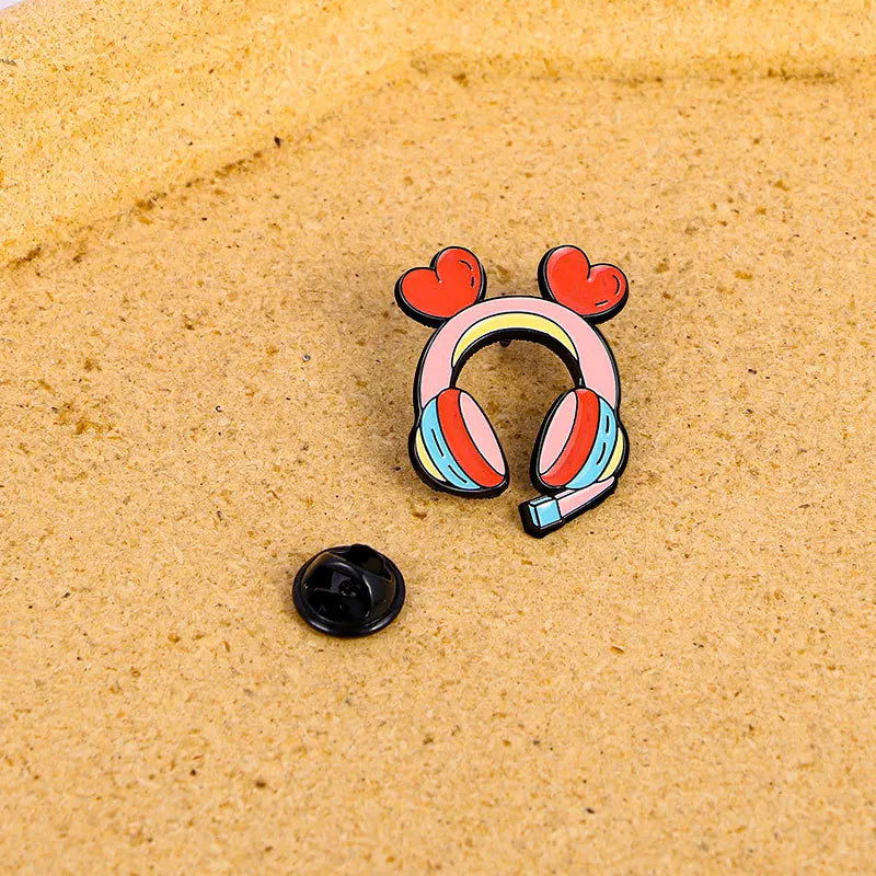 Gaming & Coffee Brooch Lapel Pin - Vivid Setups