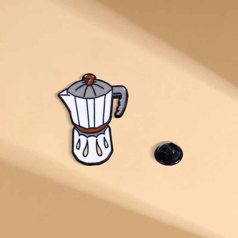 Gaming & Coffee Brooch Lapel Pin - Vivid Setups