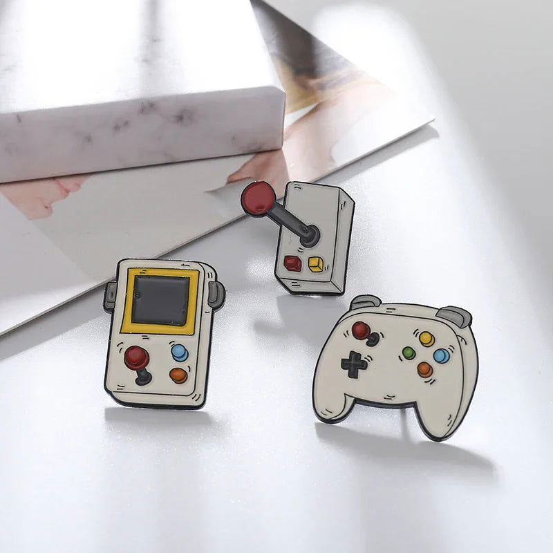 Gaming Device & Controller Brooch Pins - Vivid Setups