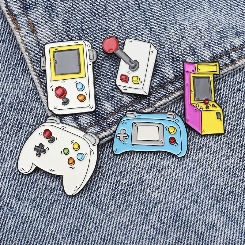 Gaming Device & Controller Brooch Pins - Vivid Setups