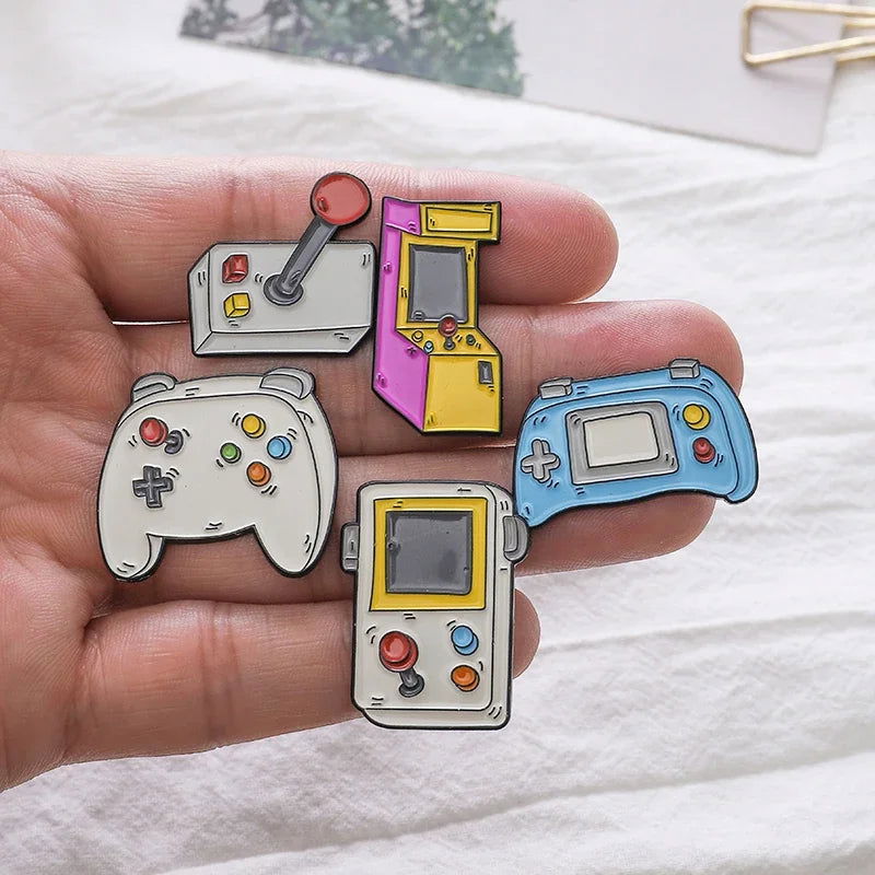Gaming Device & Controller Brooch Pins - Vivid Setups
