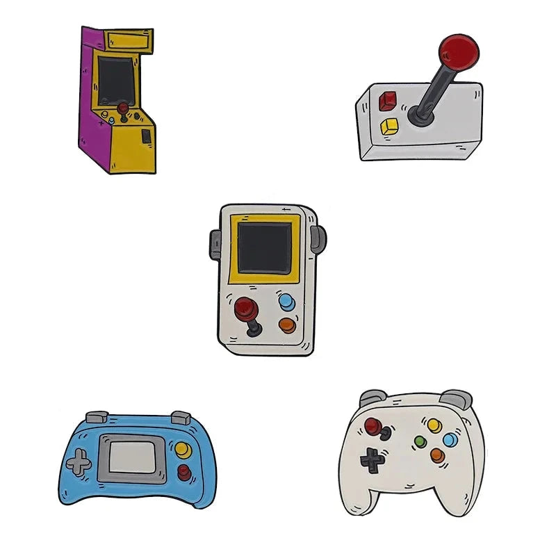 Gaming Device & Controller Brooch Pins - Vivid Setups