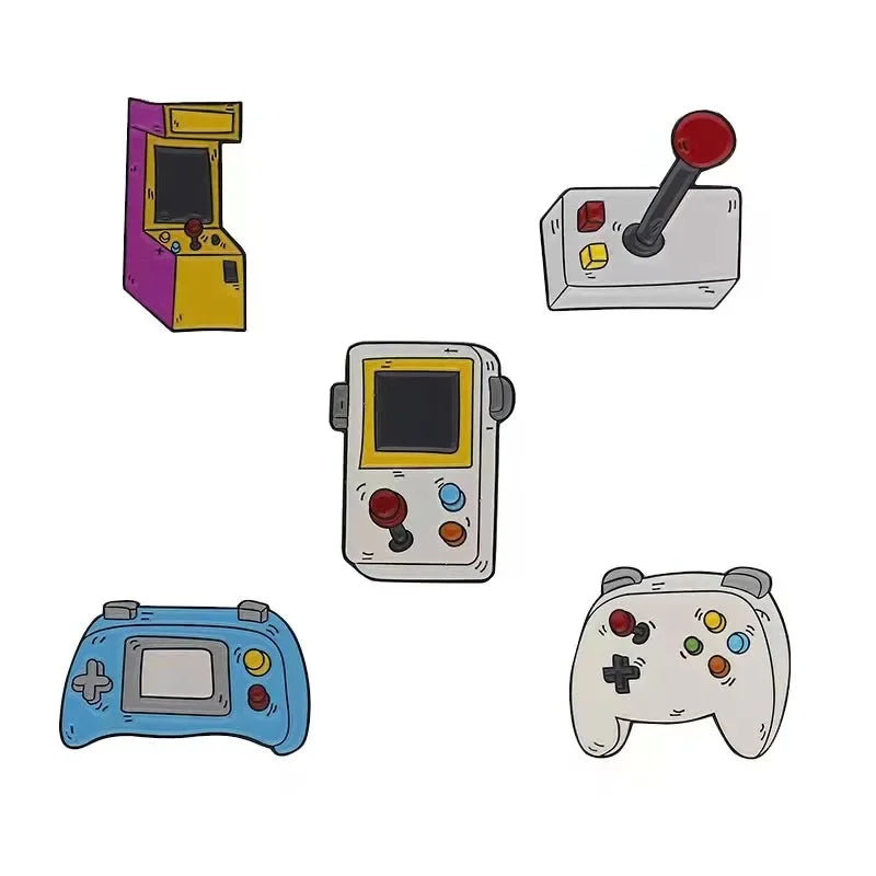 Gaming Device & Controller Brooch Pins - Vivid Setups