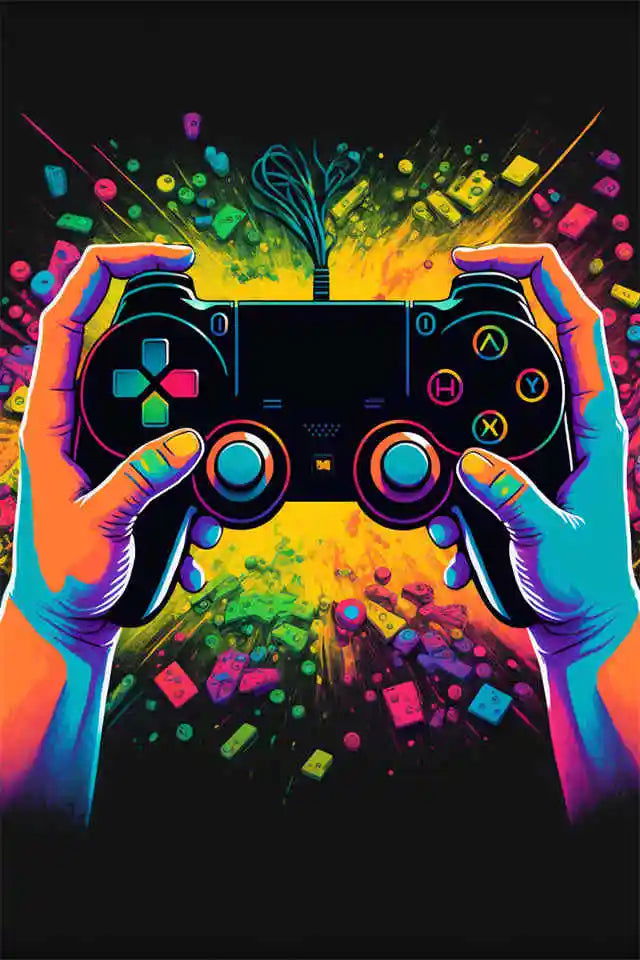 Gaming Inspired Wall Art Canvas Prints - Vivid Setups
