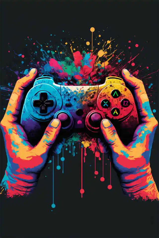 Gaming Inspired Wall Art Canvas Prints - Vivid Setups