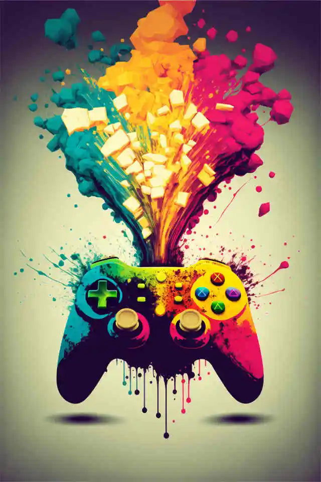 Gaming Inspired Wall Art Canvas Prints - Vivid Setups