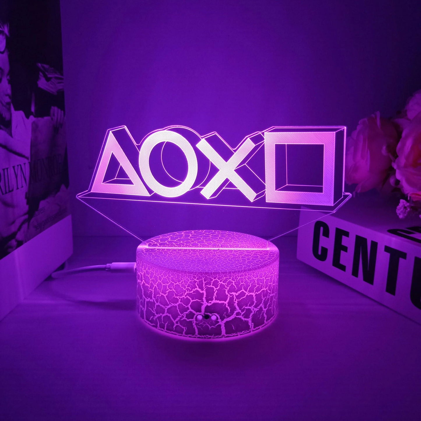 Gaming Room Setup Desk Gamepad Lighting Decor - Vivid Setups