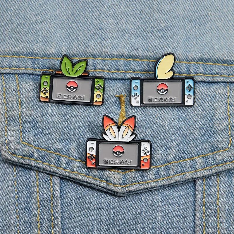 Gaming Themed Enamel Brooch Pin - Vivid Setups