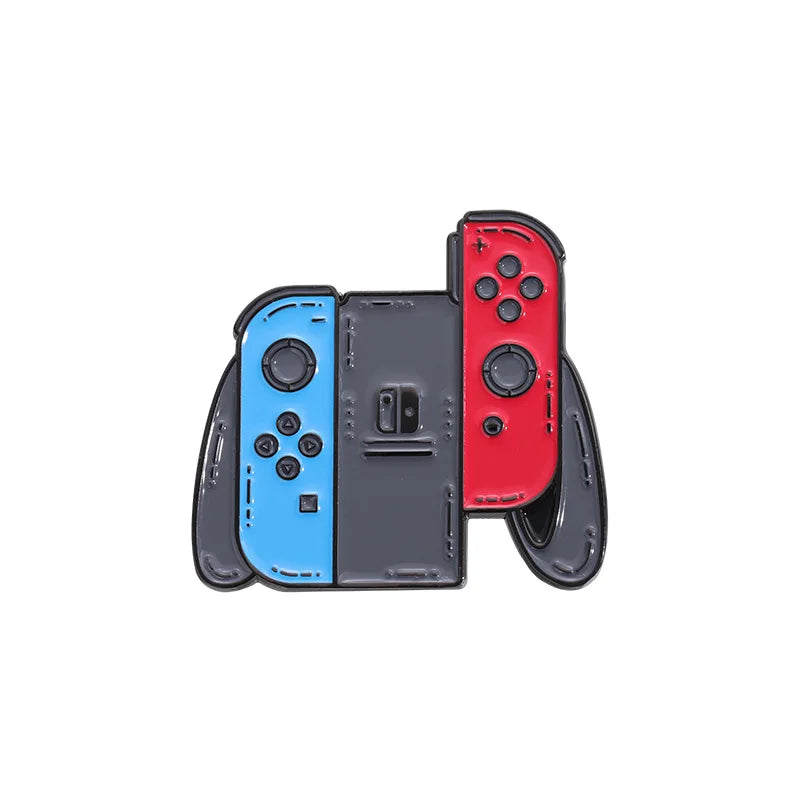 Gaming Themed Enamel Brooch Pin - Vivid Setups