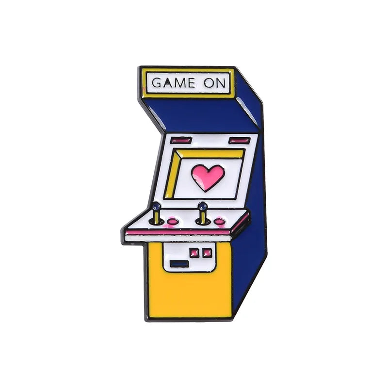 Gaming Themed Enamel Brooch Pin - Vivid Setups